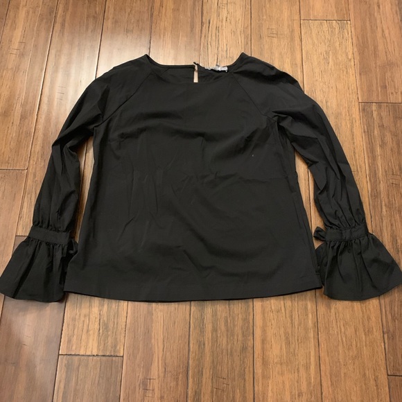 Long sleeve black blouse - Picture 1 of 4